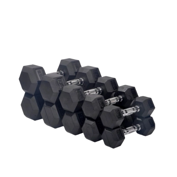 六角包膠啞鈴1-9公斤