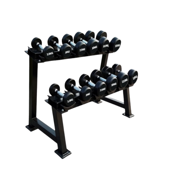 雙層6對圓頭啞鈴架